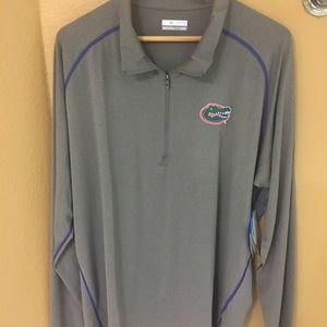 Colombia Florida Gators half zip shirt
